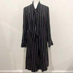Frame silk stripe shirt dress size XS
